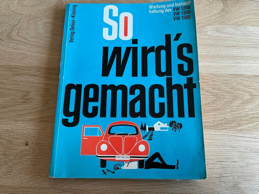 Duits handboek VW Kever 1200 1300 1500 uit 1968, Ophalen of Verzenden, Gelezen, Volkswagen