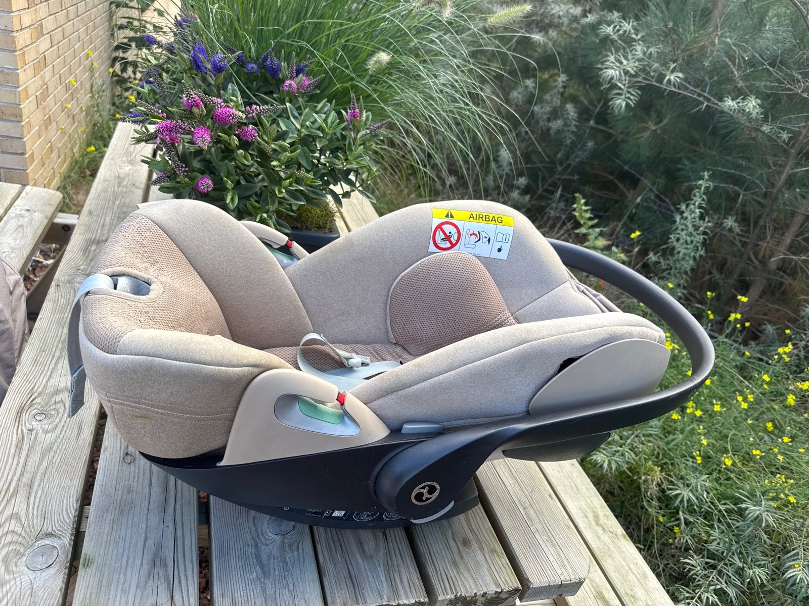Cybex Cloud T+ Maxi Cosi met Cybex T Base Isofix Onderstel, Slaapstand, Zo goed als nieuw, Isofix, 0 t/m 13 kg