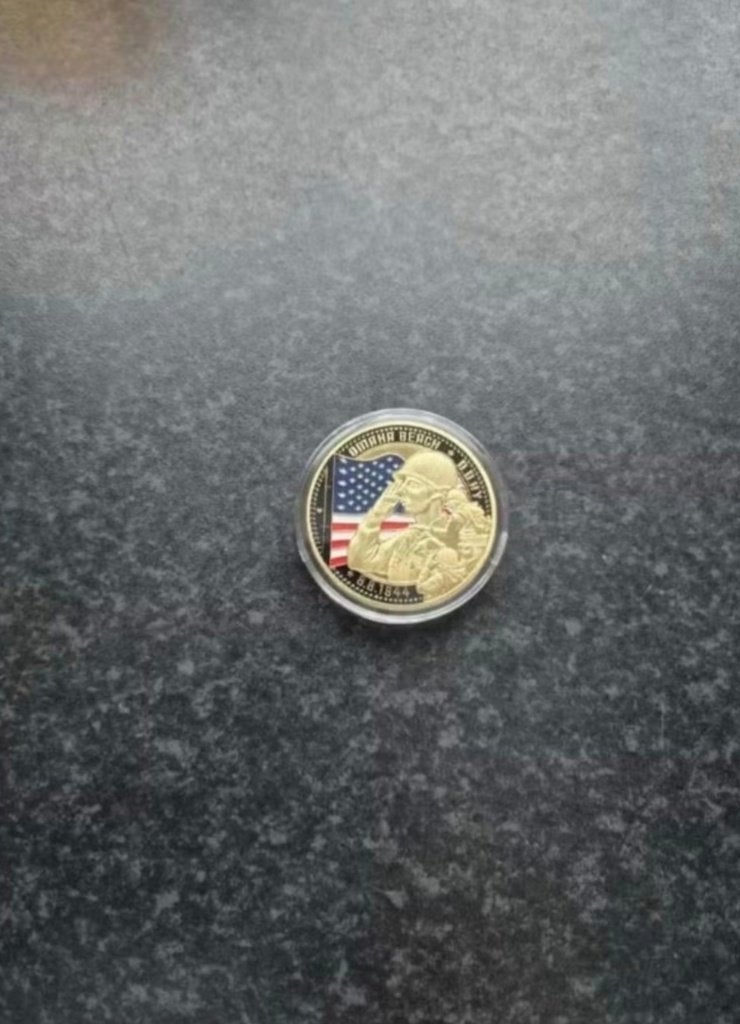 D- day 1944 souvenir coin / munt, Ophalen of Verzenden, Buitenland, Munten