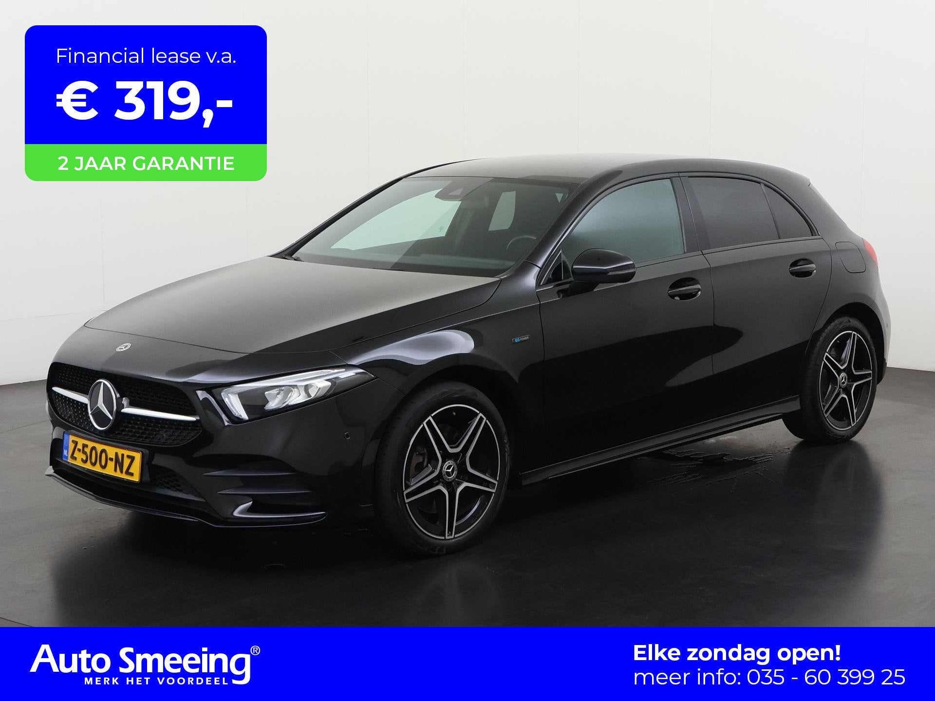 Mercedes-Benz A-klasse A250e Business AMG Limited | Stoelver, Auto's, Mercedes-Benz, 12 maanden, Euro 6, 4 cilinders, Leder en Stof
