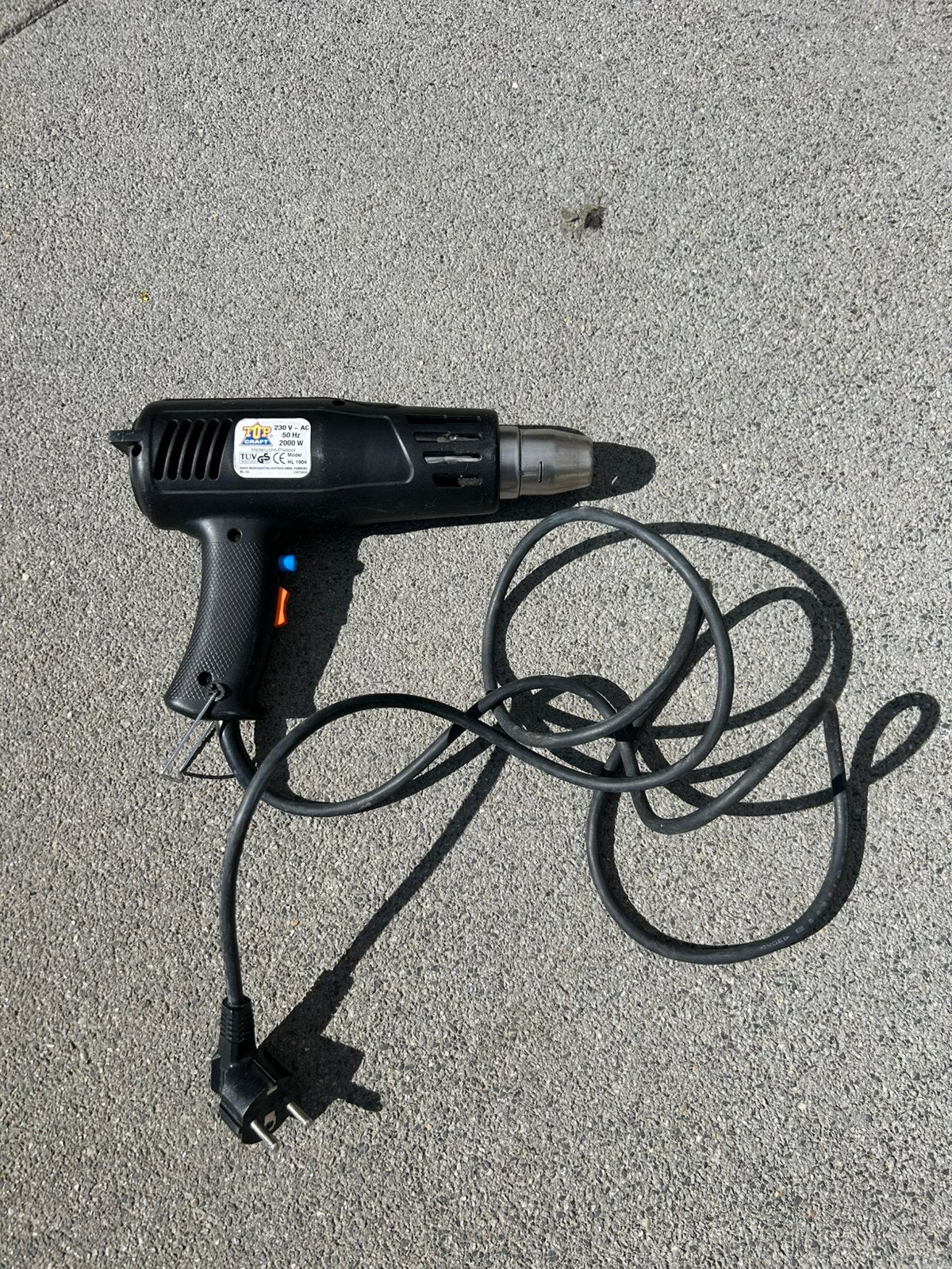 Hetelucht-Pistool Top Craft 230 V - AC, Ophalen of Verzenden, Gebruikt, Overige typen