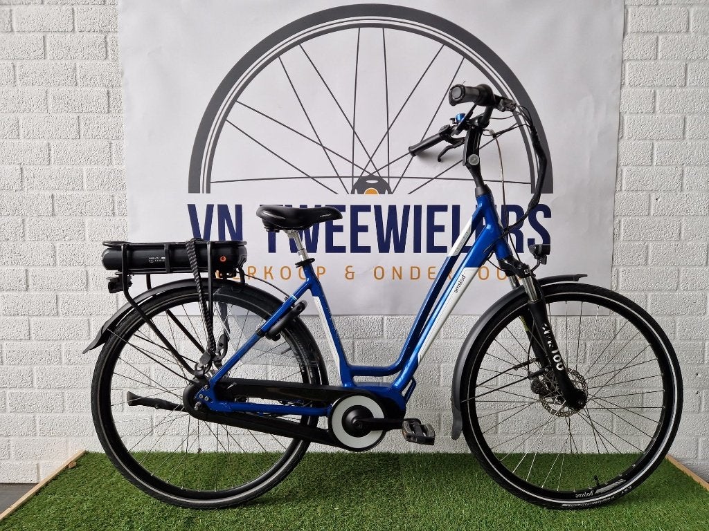 Amslod York MTX N7 Dames E-bike 28" 52cm N7, 53 tot 56 cm, (Extra) lage instap, Zo goed als nieuw, Ophalen