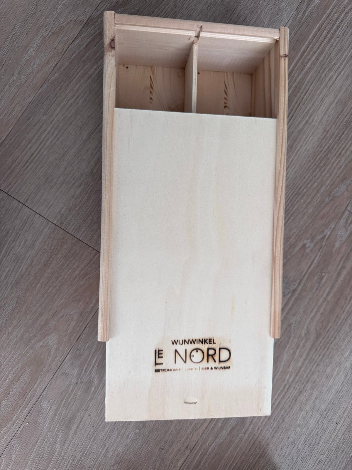 Houten wijnkistje voor 2 flessen, Ophalen, Gebruikt, Minder dan 5 flessen, 5 – 50