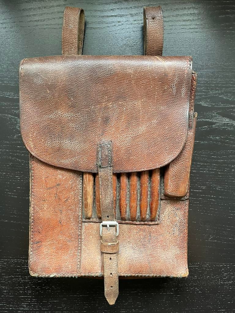 Duitse leren kaartentas tweede wereldoorlog, Verzamelen, Militaria | Tweede Wereldoorlog, Ophalen of Verzenden, Landmacht, Duitsland