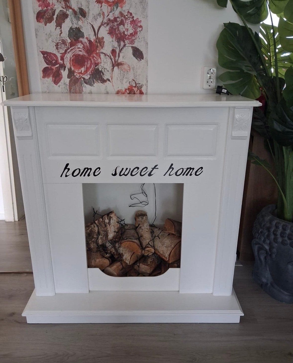 Decoratieve sfeerhaard 'Home Sweet Home', Ophalen, Gebruikt, Vrijstaande haard, Overige soorten