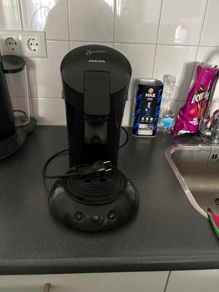 Philips Senseo Koffiezetapparaat Zwart - Goede Staat, Koffiemachine, Ophalen of Verzenden, Zo goed als nieuw, 2 tot 4 kopjes