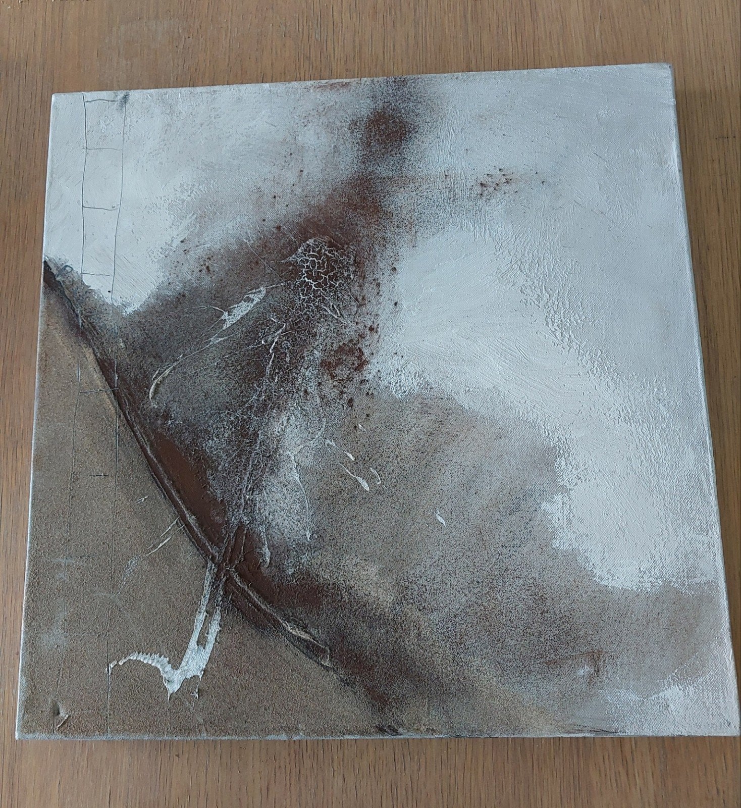 Abstract Schilderij "Namibië" 50x50 cm, Ophalen