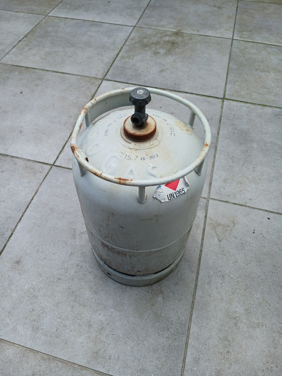 Lege gasfles voor 10 kilo vulling prijs €25, Caravans en Kamperen, Ophalen of Verzenden
