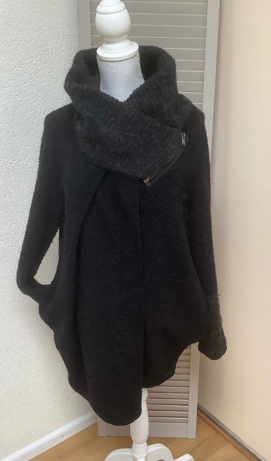 Exclusief Zwart grijs vest Nanà Nucci maat S, Ophalen of Verzenden, Zo goed als nieuw, Zwart