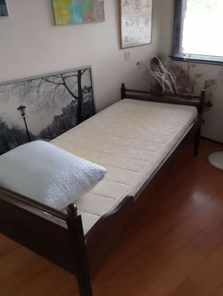 Gratis eenpersoonsbed, Ophalen, Gebruikt, 90 cm, Eenpersoons