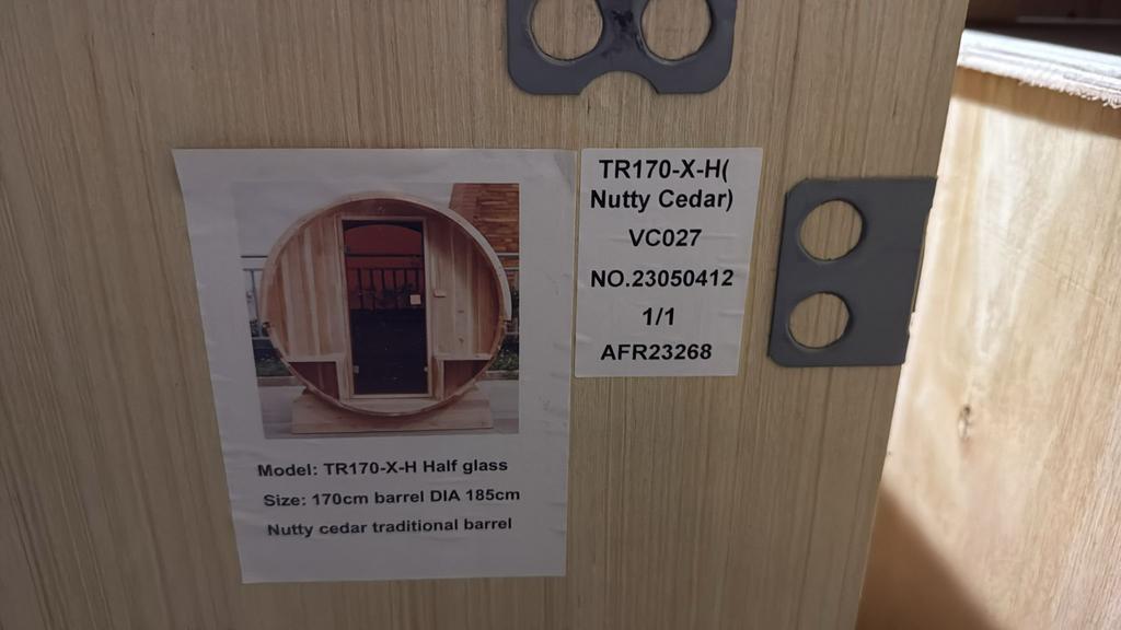 Barrel Red ceder van 170 cm tot 290 cm, Ophalen of Verzenden, Zo goed als nieuw, Complete sauna