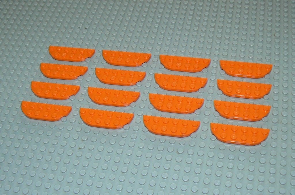 L556 Gebogen plaatjes 2x6 oranje 16 st., Kinderen en Baby's, Speelgoed | Duplo en Lego, Ophalen of Verzenden, Nieuw, Losse stenen