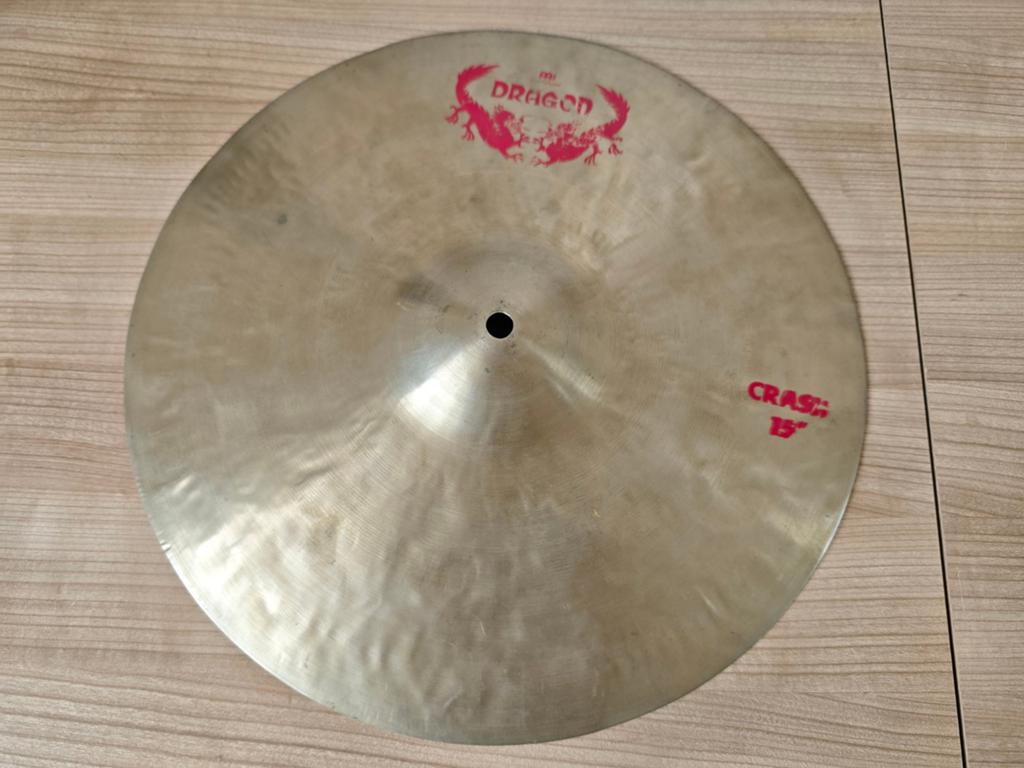 Meinl 15" Dragon crash, Ophalen of Verzenden, Gebruikt, Drums of Percussie