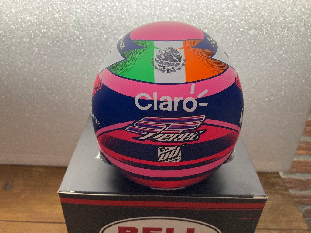 ✅ Sergio Perez 1:2 2019 helm Racing Point F1 Team Bell, Ophalen of Verzenden, Nieuw, Formule 1