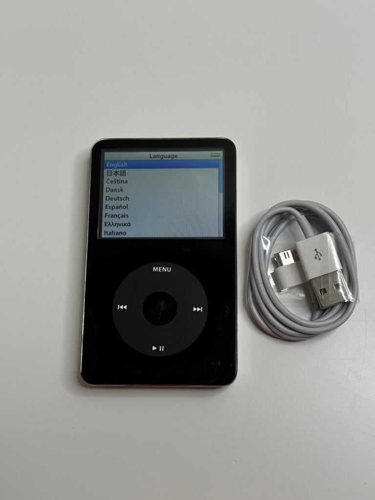 Apple iPod Classic 5.5 zwart 30GB Wolfson DAC, Audio, Tv en Foto, Mp3-spelers | Apple iPod, 40 GB en meer, Gebruikt, Classic, Zwart