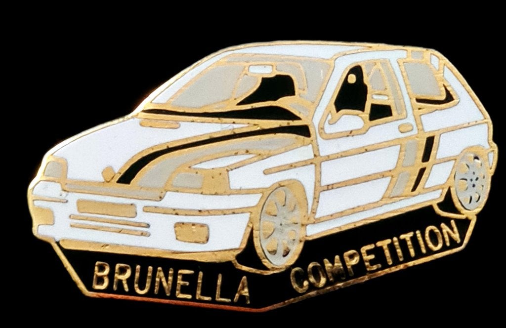 Renault Clio- Brunella Competiton pin, Verzenden, Nieuw, Transport, Speldje of Pin