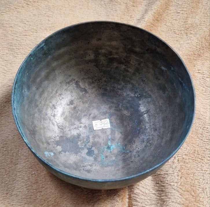Klankschaal oud Tibetaans 750gr 17cm, Ophalen of Verzenden, Overige soorten