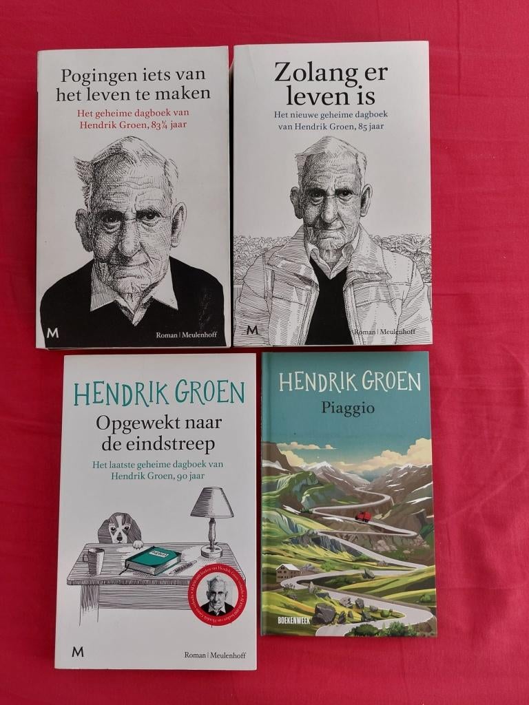 4 Hendrik Groen boeken, Ophalen of Verzenden, Zo goed als nieuw, Nederland