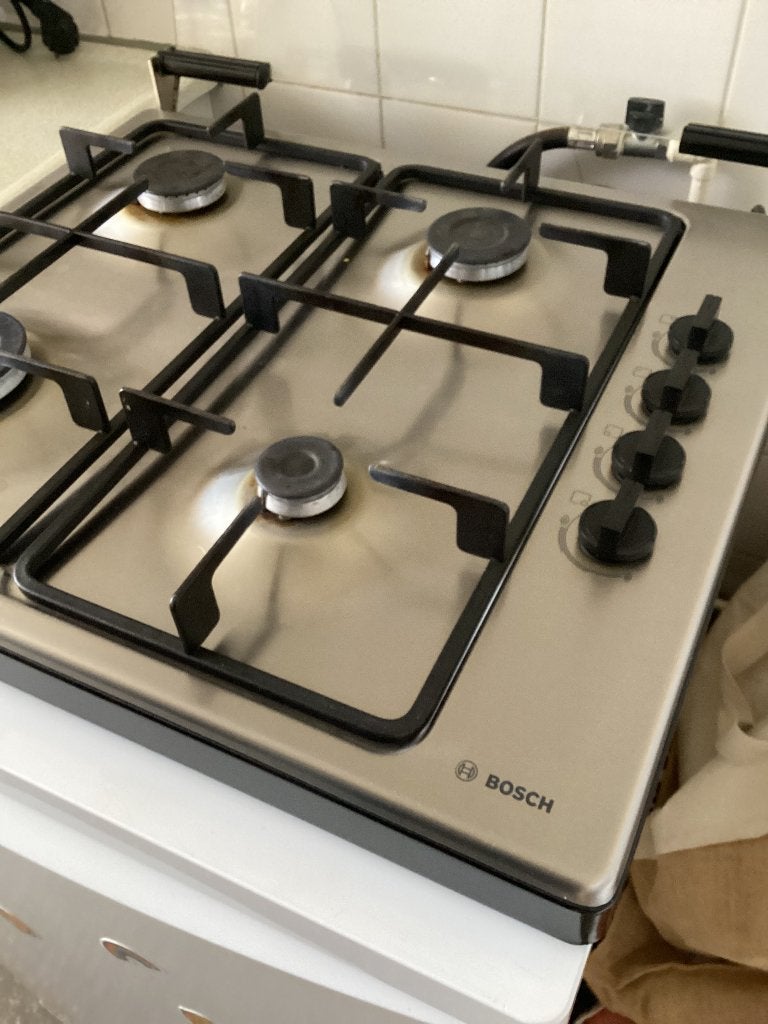 Kookplaat 4 pits, Witgoed en Apparatuur, Ophalen, 4 kookzones, Zo goed als nieuw, Gas