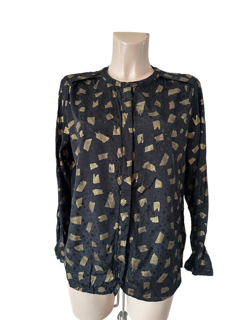 Fabienne Chapot blouse L, Zwart, Ophalen of Verzenden, Zo goed als nieuw