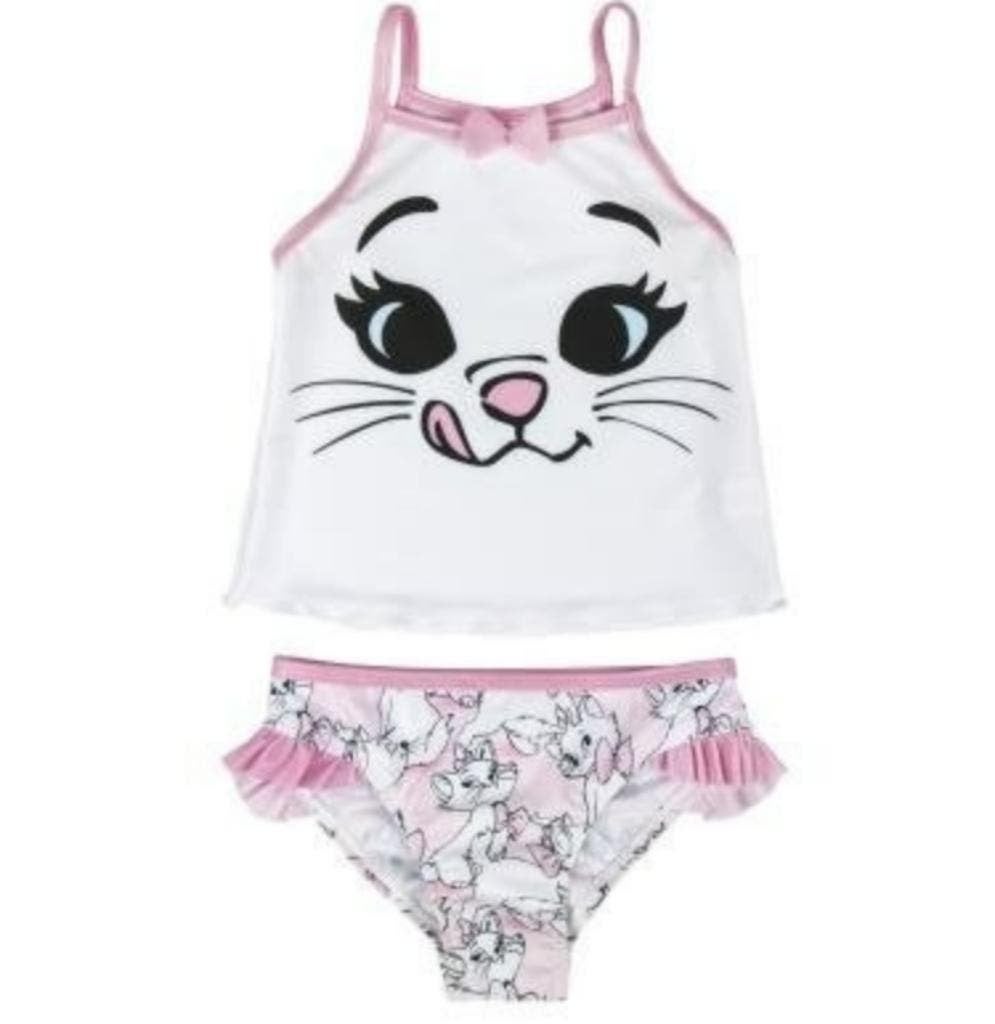 Marie Cat Bikini / Tankini - Maat 104/110 - Disney, Kinderen en Baby's, Kinderkleding | Kinder-zwemkleding, Disney, Maat 104, Bikiniset