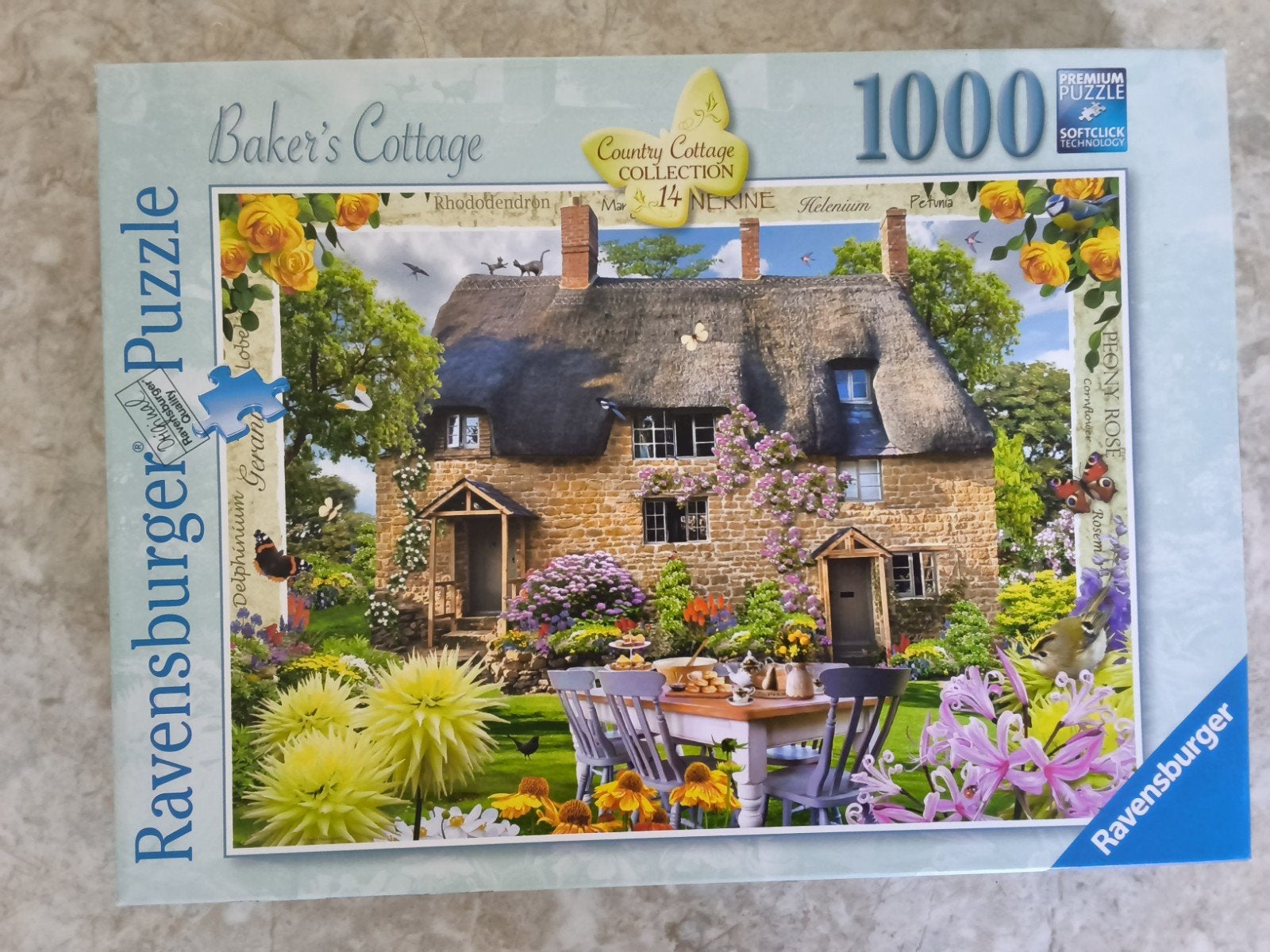Ravensburger  Baker's Cottage 1000 stukjes, Ophalen of Verzenden, 500 t/m 1500 stukjes, Zo goed als nieuw, Legpuzzel