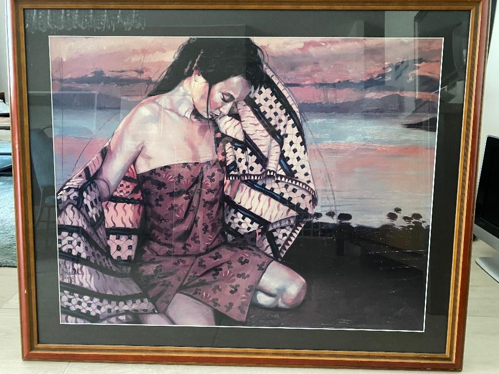 schilderij nico vrielink, Antiek en Kunst, Ophalen
