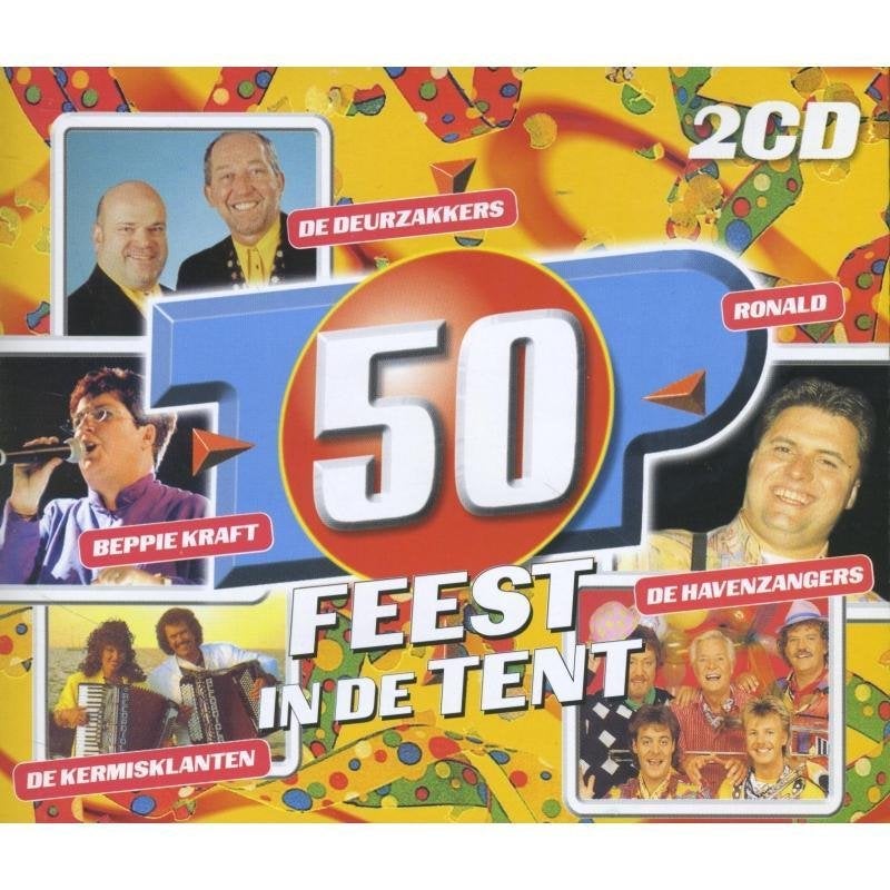 Various - Top 50 Feest In De Tent 2XCD, Zo goed als nieuw, Album, Verzenden, Pop