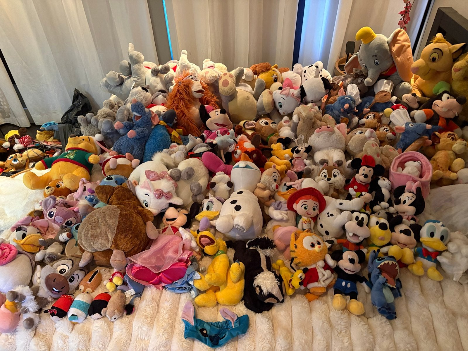 Mega set originele Disney knuffels - Ontelbaar veel!, Ophalen, Gebruikt, Disney, Met label