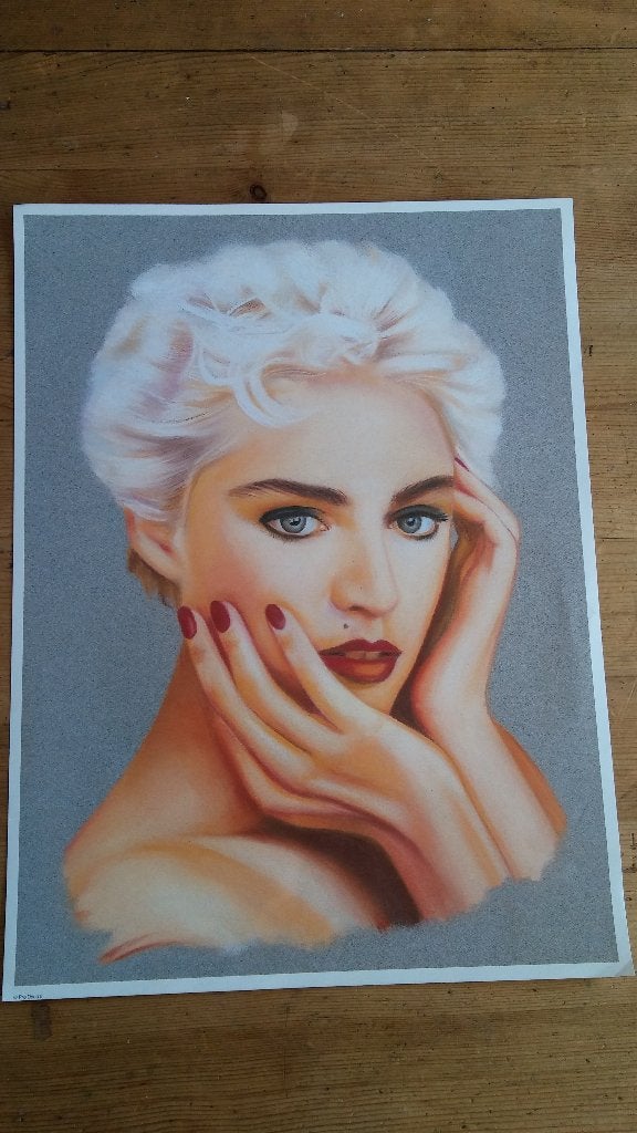 Madonna vintage queen of pop tekening print afbeelding 5, Ophalen of Verzenden, Zo goed als nieuw, Poster, Artwork of Schilderij