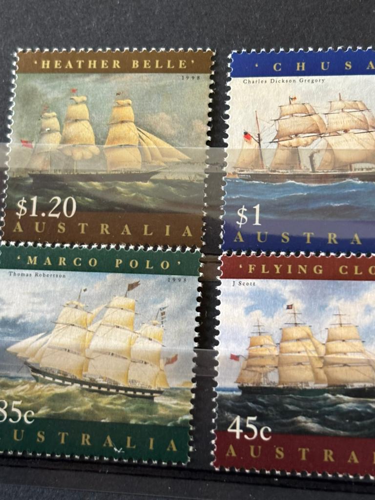 Schepen, Australië 1998, Postzegels en Munten, Ophalen of Verzenden, Postfris, Overige thema's