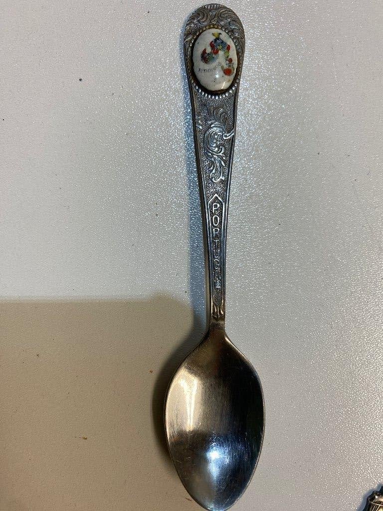 Vintage Portugese Souvenir Lepel met Emaille, Ophalen of Verzenden