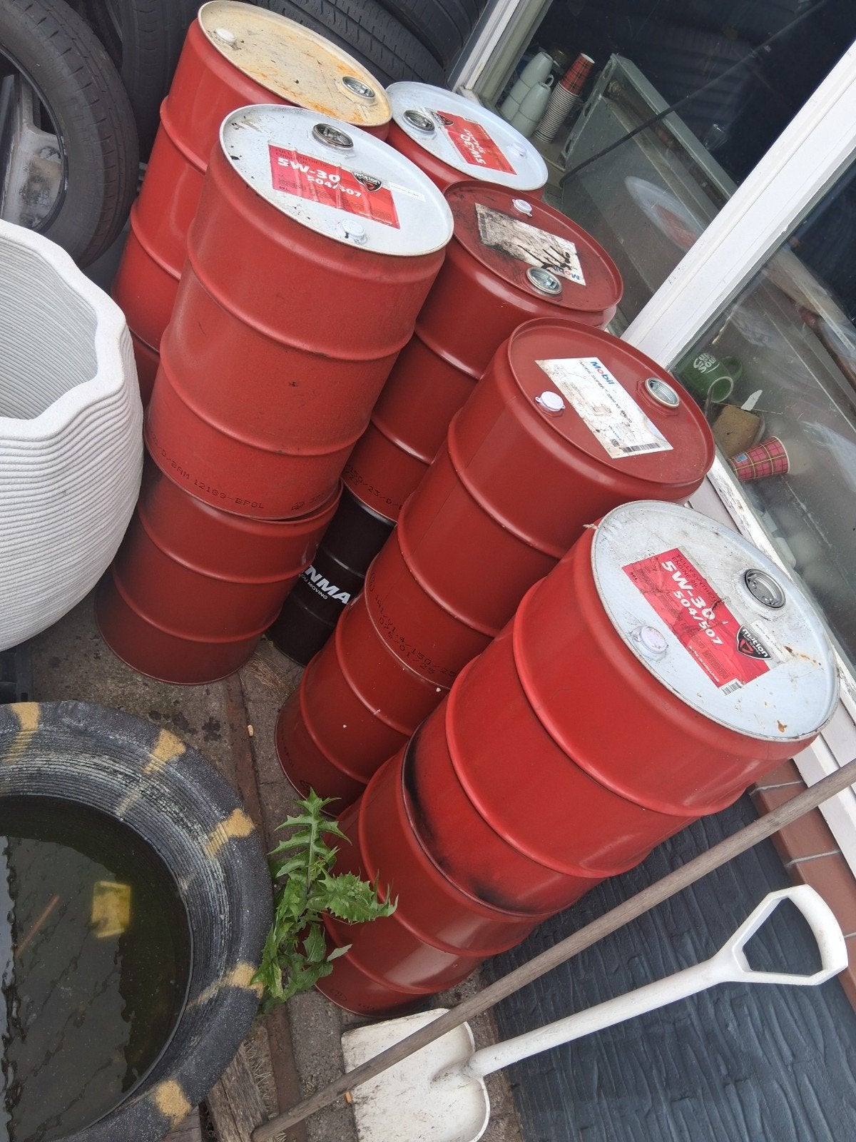 Lege olievaten 60L - Ideaal voor opslag of decoratie, Ophalen, Gebruikt, Overige