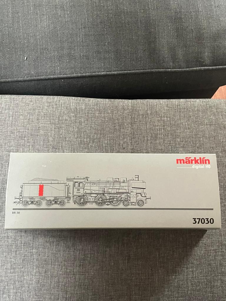 Marklin 37030 FX BR38 digitale stoomlok met rookgenerator, Hobby en Vrije tijd, Modeltreinen | H0, Wisselstroom, Locomotief, Ophalen of Verzenden