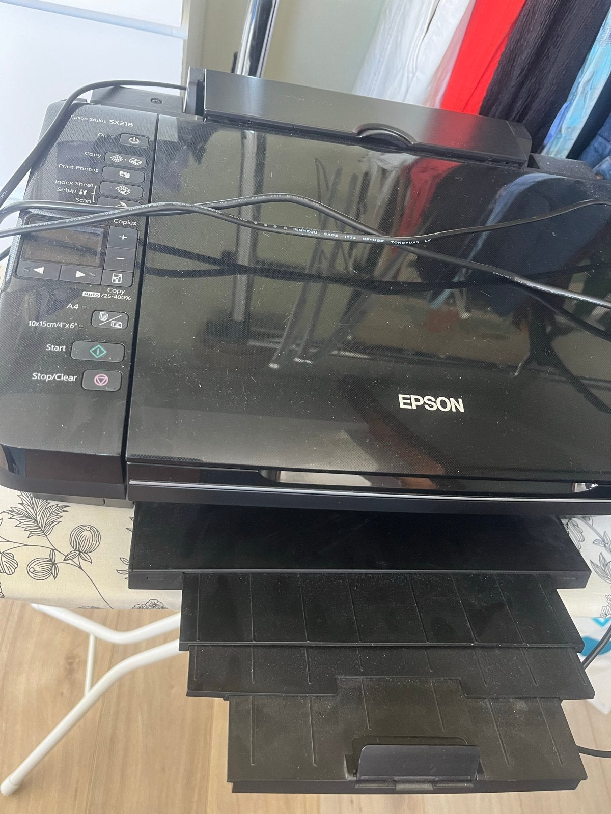 Epson Stylus SX218 All-in-One Printer, Computers en Software, Printers, Gebruikt, All-in-one, Inkjetprinter, Kleur printen, Draadloos