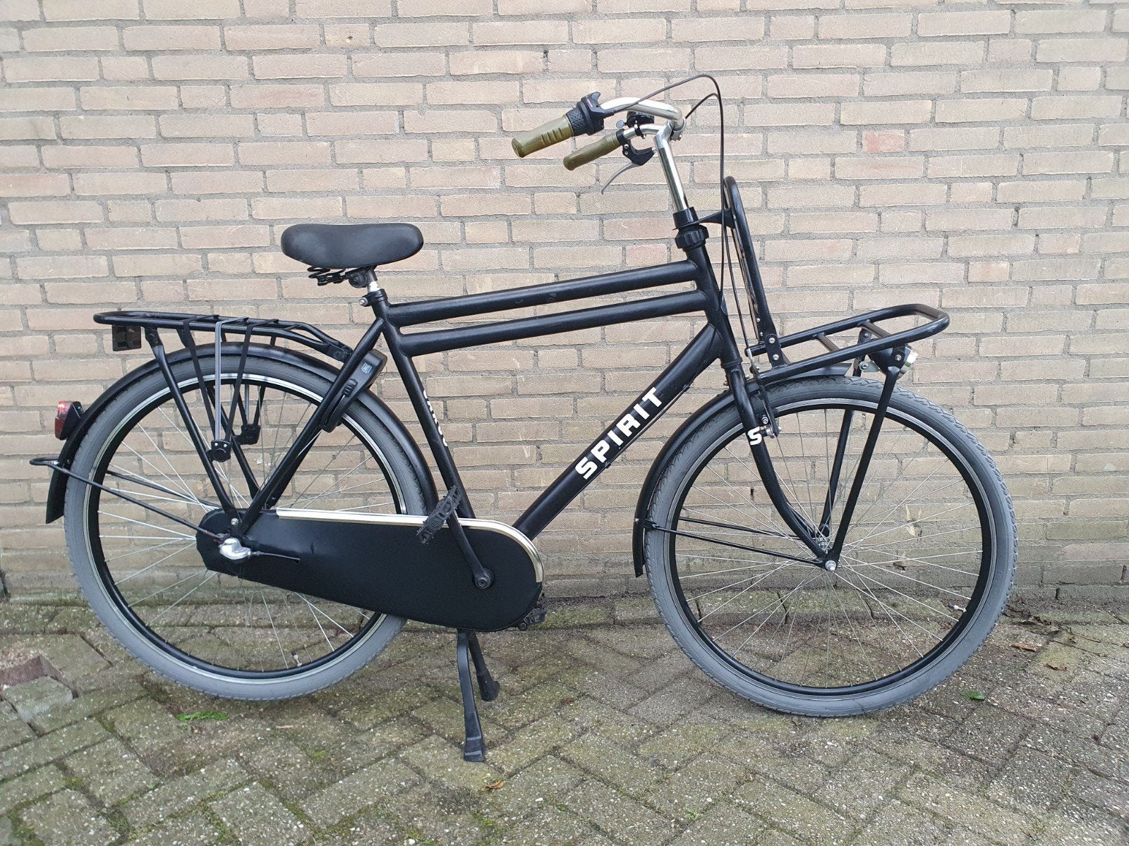 Spirit Transportfiets Zwart, Terugtraprem, Gebruikt, Versnellingen, 57 tot 61 cm