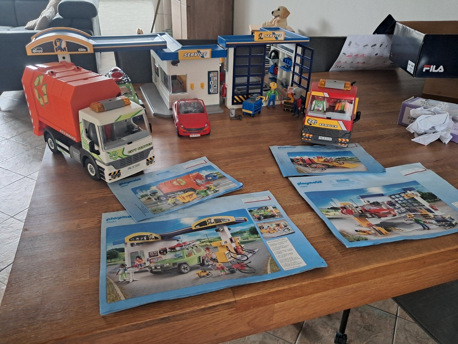 Tankstation set van playmobil, Ophalen of Verzenden, Zo goed als nieuw