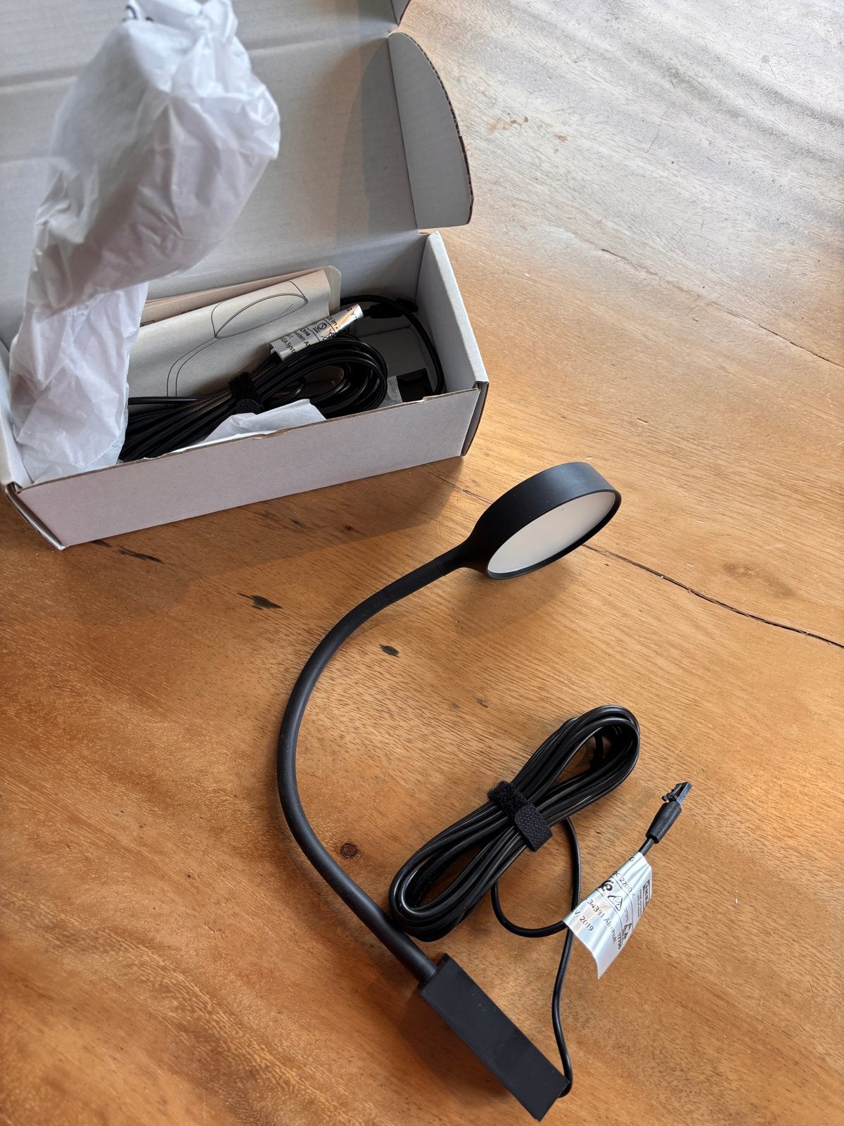 2x IKEA Ytberg kastlampjes, zwart, flexibel, Huis en Inrichting, Zwart, Nieuw, Overige fittingen, Ophalen of Verzenden