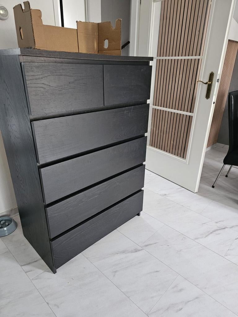 Mooie ikea malm  ladekast met 6 lades, Ophalen, 50 tot 100 cm, Zo goed als nieuw, 3 of 4 laden