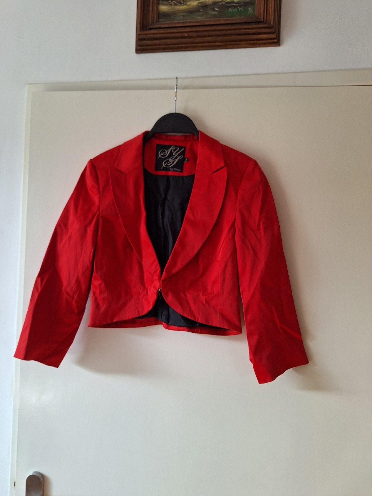 Dames blazertje rood Steps maat 36, Kleding | Dames, Ophalen of Verzenden, Zo goed als nieuw, Maat 36 (S), Rood