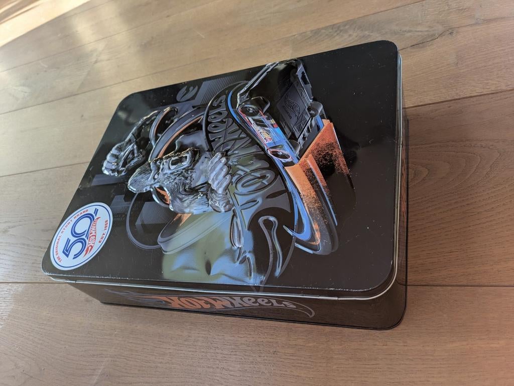 Hot Wheels 50th Anniversary Opbergdoos voor 50 auto's, Ophalen, Zo goed als nieuw, Overige typen