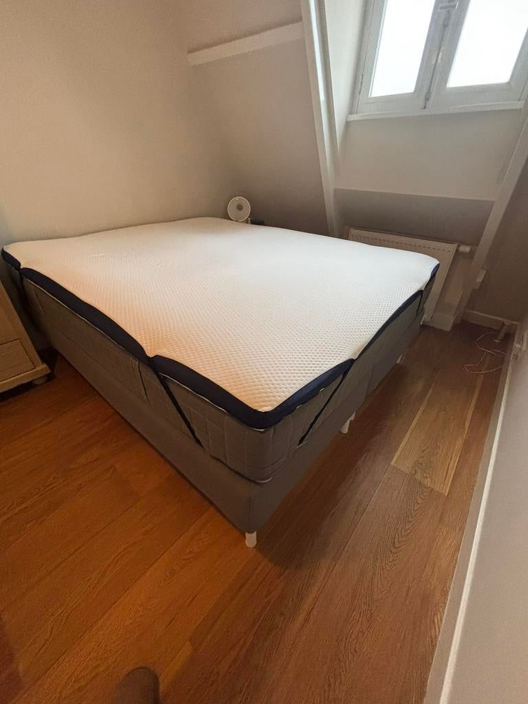 Matt Sleeps topper - 160x200cm - Hard/Zacht, Ophalen, Zo goed als nieuw, Tweepersoons, 160 cm