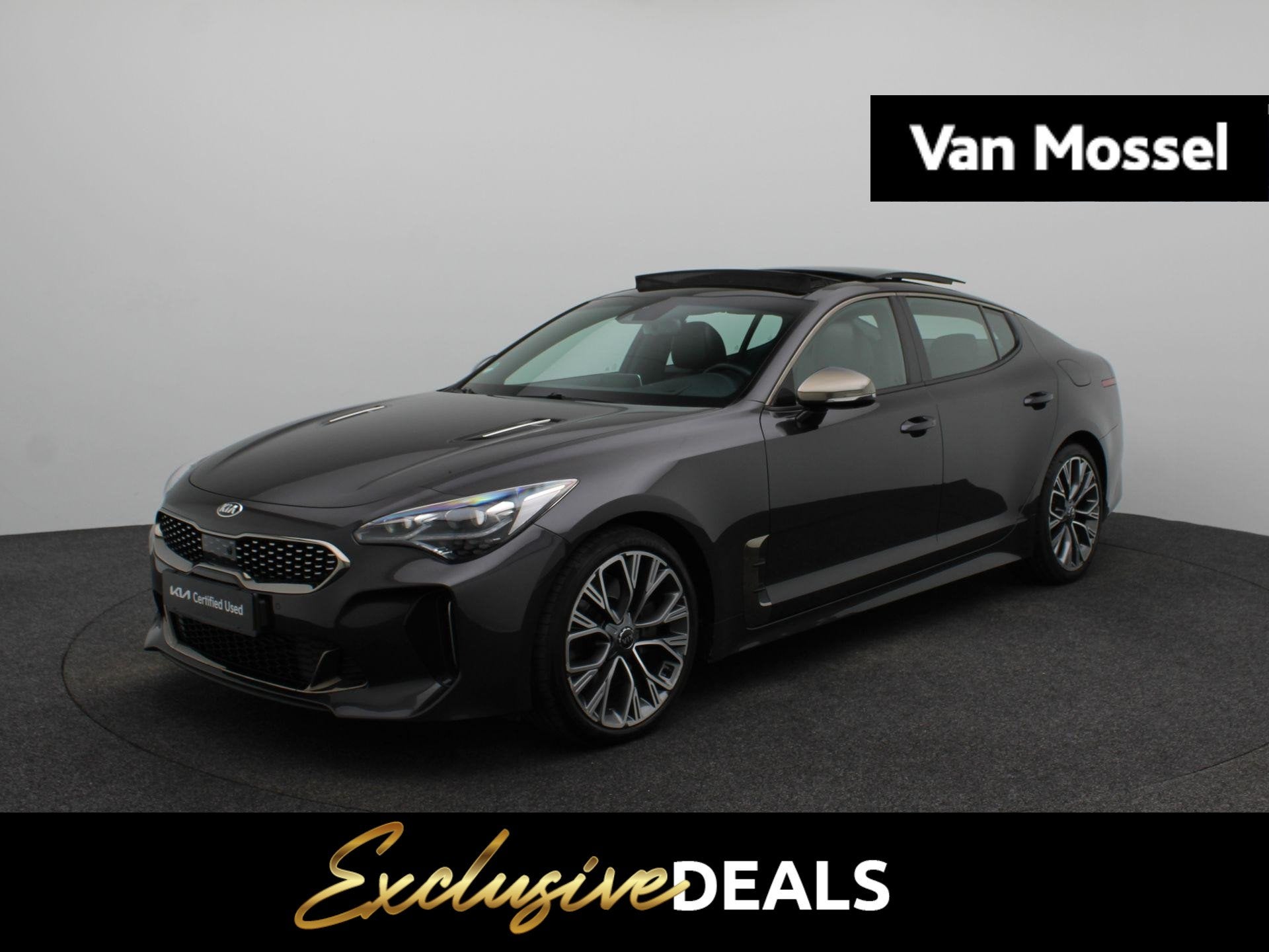 Kia Stinger 2.0 T-GDI GT-Line | 255 PK | Sportstuur | Stoelv, Auto's, Automaat, Achterwielaandrijving, Gebruikt, 4 cilinders