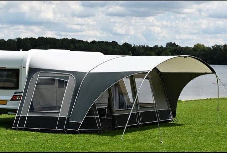 Unico Genua voortent en luifel 320  Maat 13, Caravans en Kamperen, Tenten, Ophalen, Zo goed als nieuw
