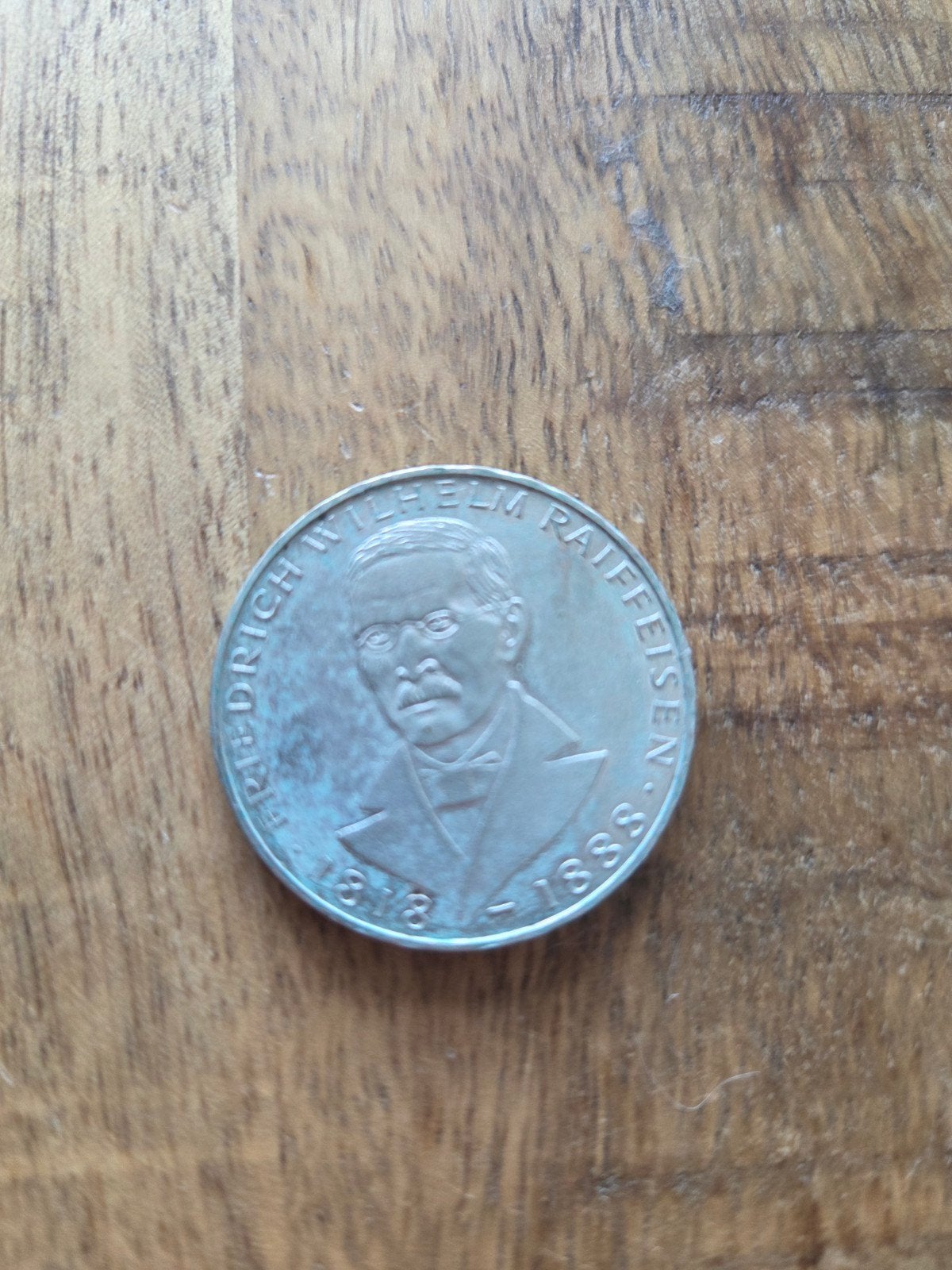 5 Duitse Mark 1969 Friedrich Wilhelm Raiffeisen, Ophalen of Verzenden, Duitsland, Losse munt