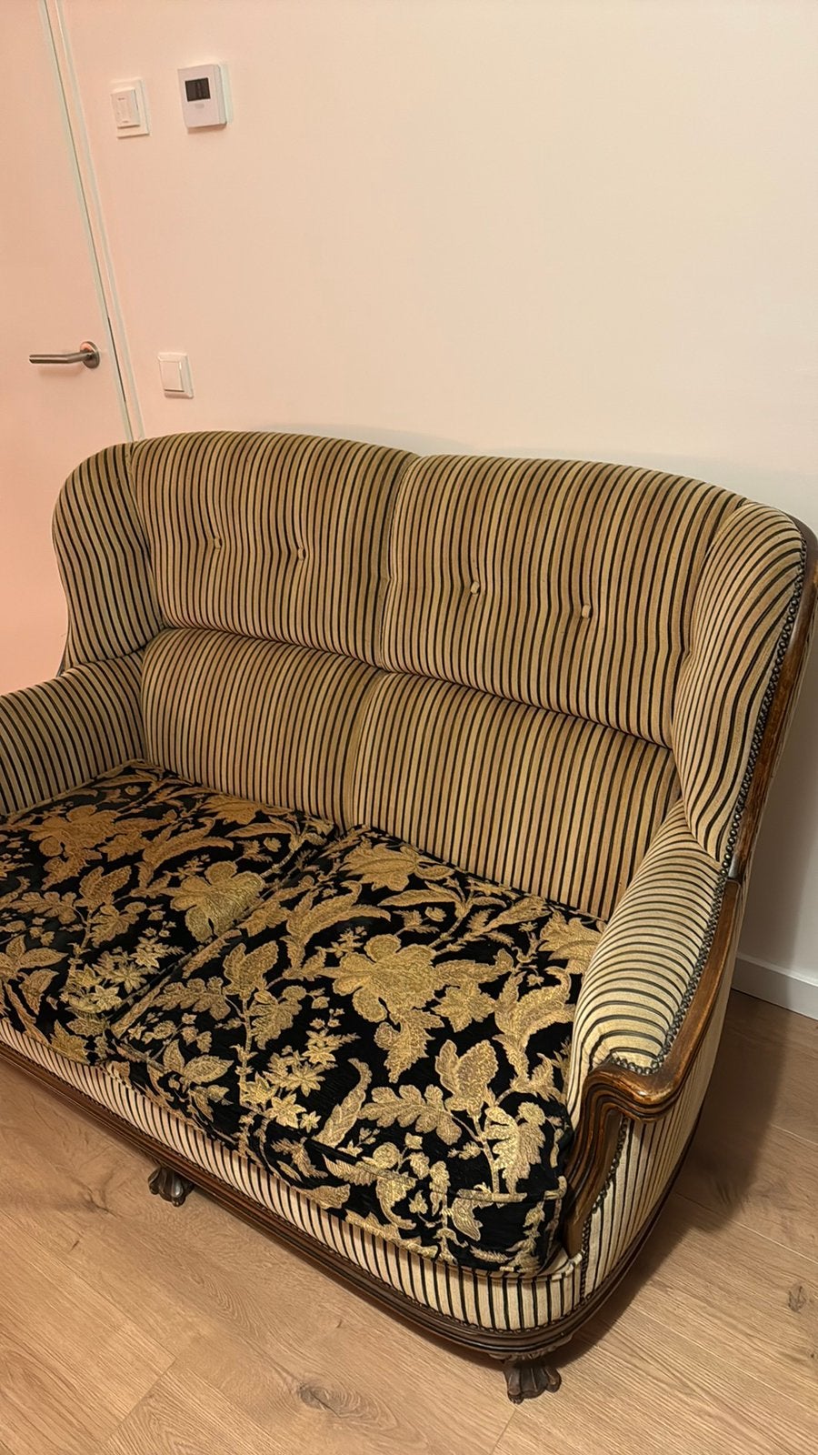 GRATIS Vintage bank, Ophalen, Zo goed als nieuw, 75 tot 100 cm