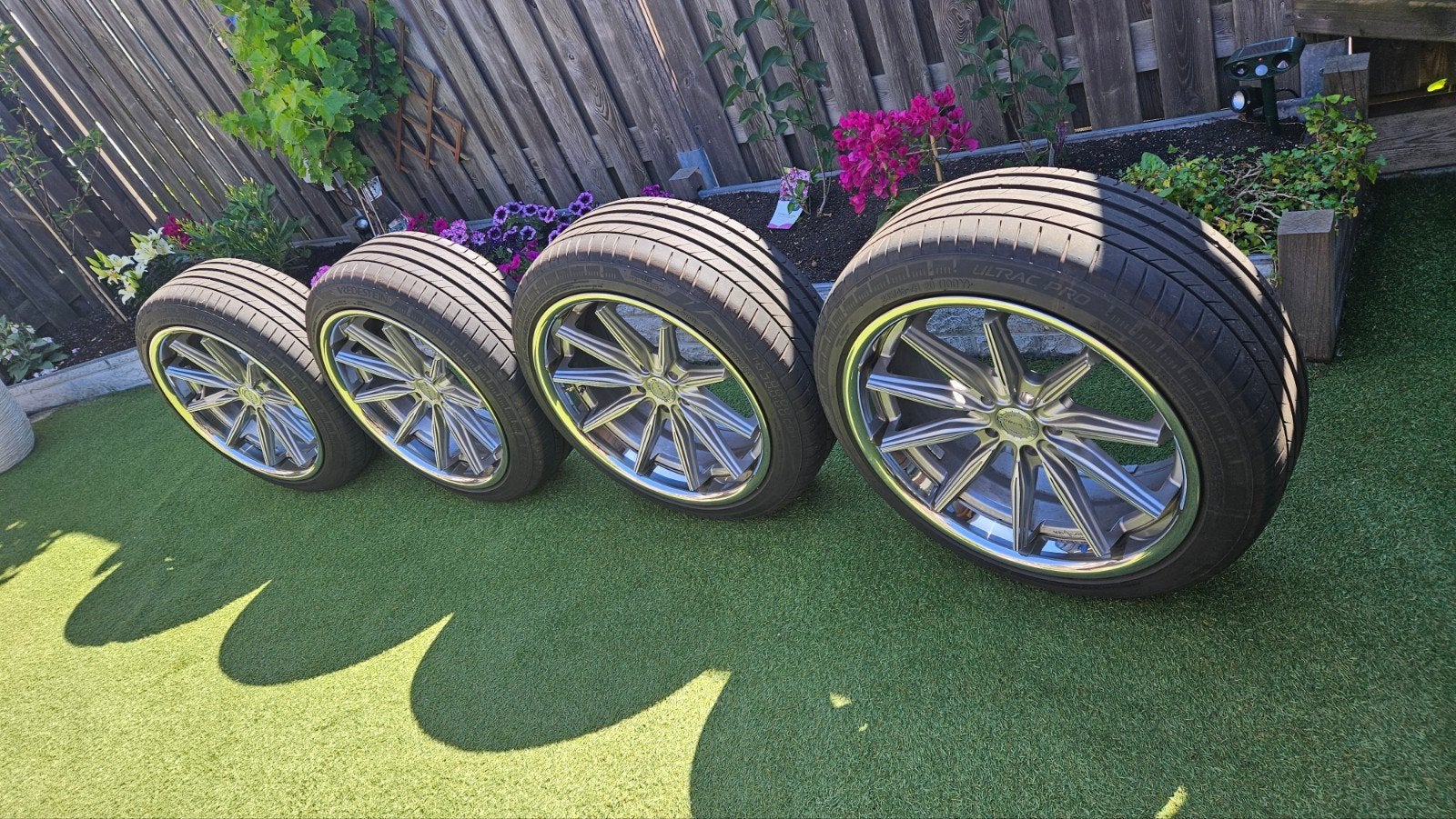 Concaver CVR 8 velgen met Vredestein zomerbanden 20 inch, Ophalen, 245 mm, Banden en Velgen, Nieuw