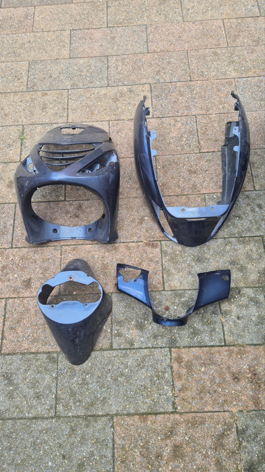 Zipp scooter kappen set - gebruikt, Fietsen en Brommers, Brommeronderdelen | Scooters, Ophalen of Verzenden, Gebruikt, Kap, Piaggio