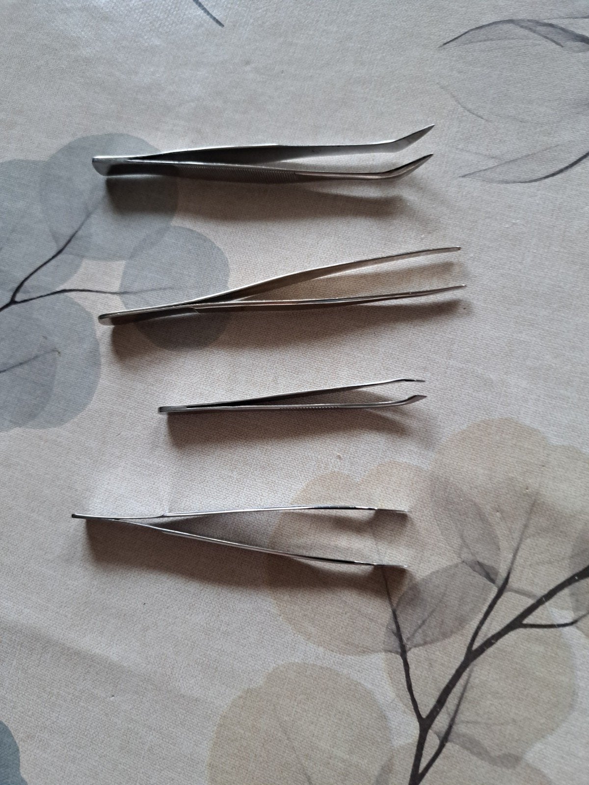 Set van 4 pincetten voor diverse toepassingen, Ophalen of Verzenden