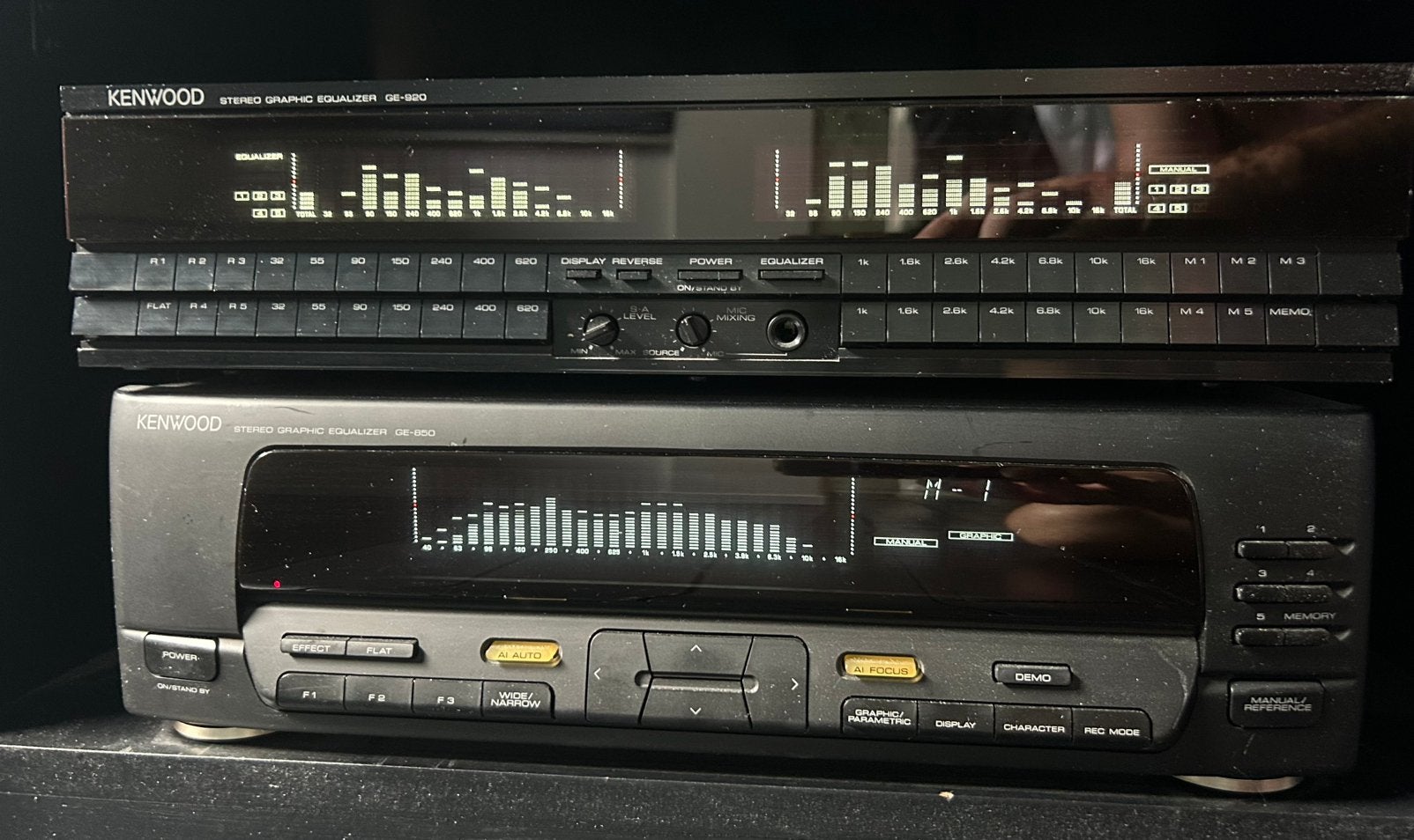 Kenwood GE-850 en GE-920 stereo graphic equalizer, Ophalen of Verzenden, Gebruikt